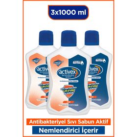 Activex Antibakteriyel 1 lt Sıvı Sabun (3 adet)