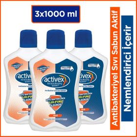 Activex Antibakteriyel 1 lt Sıvı Sabun (3 adet)
