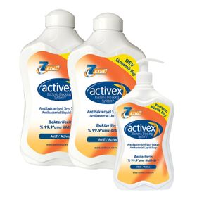 Activex Antibakteriyel 1500 + 1500 + 700 ml Aktif Sıvı Sabun