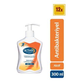 Activex Antibakteriyel Aktif 12x300 ml Sıvı Sabun