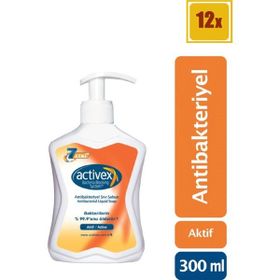 Activex Antibakteriyel Aktif 12x300 ml Sıvı Sabun