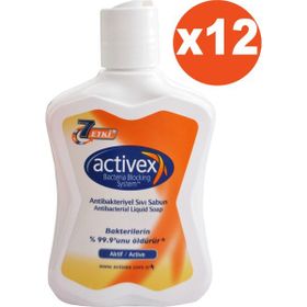 Activex Antibakteriyel Aktif 12x300 ml Sıvı Sabun