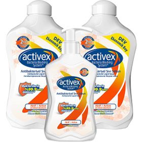 Activex Antibakteriyel Aktif 2x1.5 lt +500 ml Sıvı Sabun