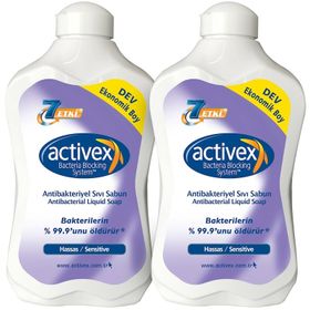 Activex Antibakteriyel Hassas 2 x 1500 ml Sıvı Sabun