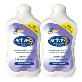 Activex Antibakteriyel Hassas 2 x 1500 ml Sıvı Sabun