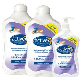 Activex Antibakteriyel Hassas 2x1500 + 700 ml Sıvı Sabun