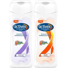 Activex Hassas ve Aktif 2x450 ml Antibakteriyel Duş Jeli