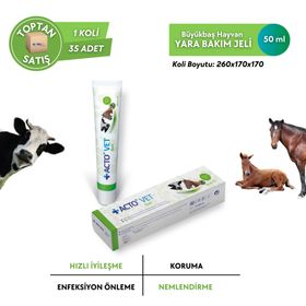 Acto Vet Gel 50 ml Büyükbaş Hayvanlar İçin Yara Bakım Jeli