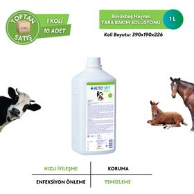 Acto Vet Solution 1 lt Büyükbaş Hayvanlar İçin Yara Bakım Solüsyonu