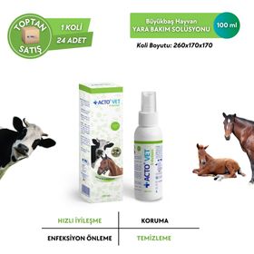 Acto Vet Solution 100 ml Büyükbaş Hayvanlar İçin Yara Bakım Solüsyonu