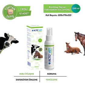 Acto Vet Solution 250 ml Büyükbaş Hayvanlar İçin Yara Bakım Solüsyonu