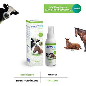 Acto Vet Solution 50 ml Büyükbaş Hayvanlar İçin Yara Bakım Solüsyonu