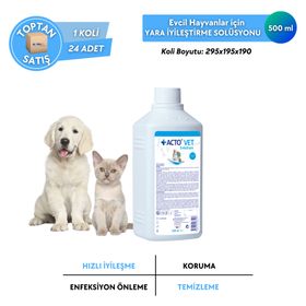 Acto Vet Solution 500 ml Kedi-Köpek İçin Yara Bakım Solüsyonu