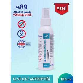 Actodermanol Plus %89 V/V Etanol 100 ml El ve Cilt Antiseptiği