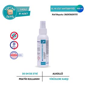Actodermanol Plus %89 V/V Etanol 100 ml El ve Cilt Antiseptiği