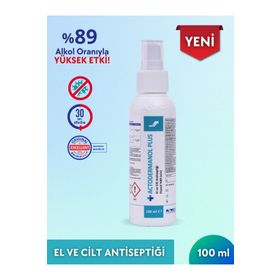 Actodermanol Plus %89 V/V Etanol 100 ml El ve Cilt Antiseptiği