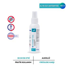 Actohand Etoh 100 ml Etanol %80 V/V El ve Cilt Antiseptiği