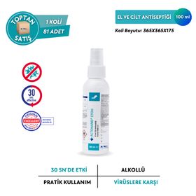 Actohand Etoh 100 ml Etanol %80 V/V El ve Cilt Antiseptiği