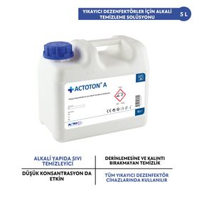 Actolind A 5 lt Yıkayıcı Dezenfektörler İçin Alkali Temizleme Solüsyonu
