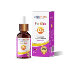Actomins For Kids Vitamin D3 400 IU 20 ml Damla