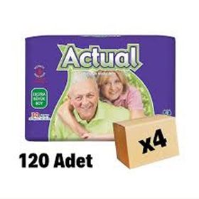Actual 100x150 cm 120 Adet Büyük Boy Yetişkin Hasta Bezi