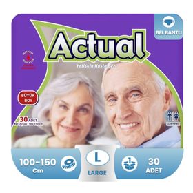 Actual 30 Adet L Belbantlı Hasta Bezi