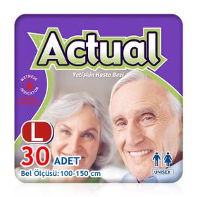Actual 30 Adet L Belbantlı Hasta Bezi