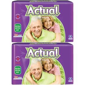 Actual 60 Adet XL Belbantlı Hasta Bezi