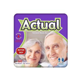 Actual Bağlamalı Large 2x30 Adet Yetişkin Hasta Bezi