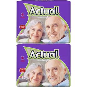 Actual Bel Bantlı L 2x30 60 Adet Yetişkin Hasta Bezi