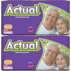Actual Bel Bantlı Small 2x30 60 Adet Yetişkin Hasta Bezi