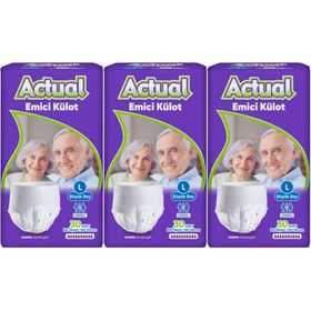Actual L Yetişkin 3x30 90 Adet Emici Külot Hasta Bezi