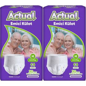 Actual M Yetişkin 2x30 60 Adet Emici Külot Hasta Bezi