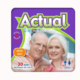 Actual Medium Belbantlı 2x30'lu Hasta Bezi