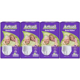 Actual XL Yetişkin 4x30 120 Adet Emici Külot Hasta Bezi