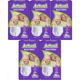 Actual XL Yetişkin 5x30 150 Adet Emici Külot Hasta Bezi