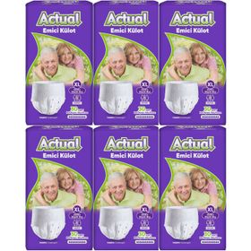 Actual XL Yetişkin 6x30 180 Adet Emici Külot Hasta Bezi