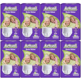 Actual XL Yetişkin 8x30 240 Adet Emici Külot Hasta Bezi