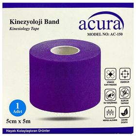 Acura 5cm x 5 m Mor Kinezyoloji Band