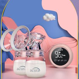 Acura AC-3020 Şarjlı LCD Ekranlı Biberon Özellikli Çiftli Göğüs Pompası