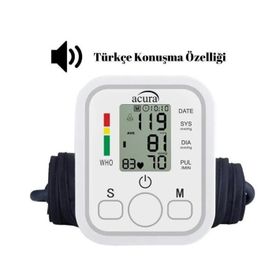 Acura AC-463K Türkçe Konuşan Çift Kullanıcı Özellikli Koldan Tansiyon Aleti
