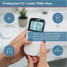 Acura AC-933 50 Programlı Çift Kanallı Profesyonel Tens Cihazı