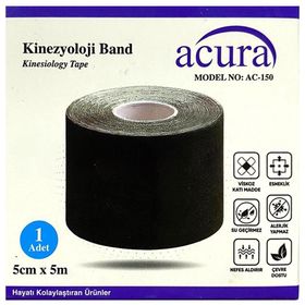 Acura Ac150 5x5 Siyah Kinesio Bant