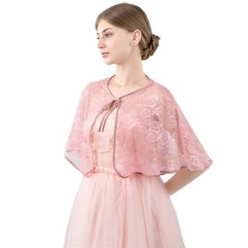 ACVIP Dantel Şallar Sarma Omuz Akşam Düğün Parti Pelerin One Size Leylak Kadın Bolero