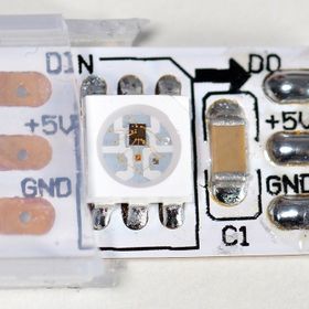Adafruit NeoPixel Dijital RGB Beyaz 60 Led 1 mt Şerit Led