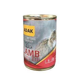Adak Kuzu Etli 415 gr Yetişkin Kedi Maması Konserve