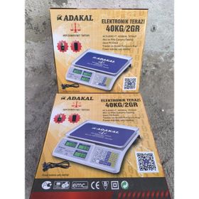 Adakal ACS-809C+T 40 kg Akülü ve Pilli Hassas Tezgah Üstü Terazi