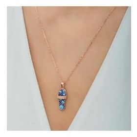 Adal Silver Rose Şerit Terlik Kadın Gümüş Kolye