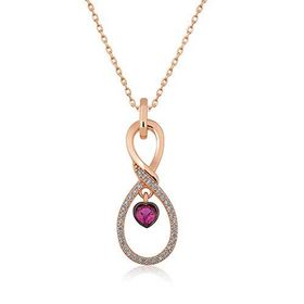 Adal Silver Rose Sonsuz Kalp Gümüş Kolye