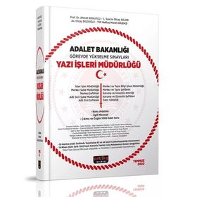 Adalet Bakanlığı 2020 GYS Konu Anlatımı ve 1000 Soru - Savaş Yayınları